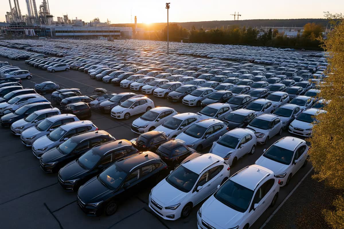 Makina në një linjë prodhimi Volkswagen brenda një fabrike montimi gjermane.